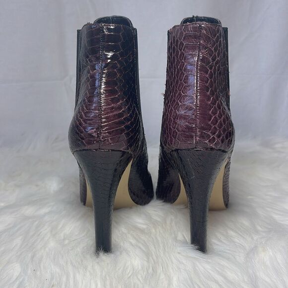 Ava & Aiden Purple/Black Snake High Heeled Booties Sz 8.5 - Picture 3 of 7